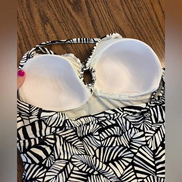 Island supply Co. Caribbean Joe women’s palm tankini top size 18 - Picture 6 of 14